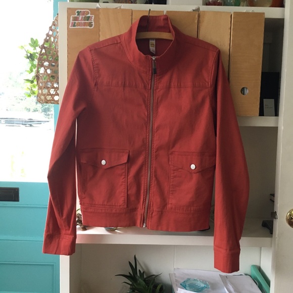 Lole Stretch Cotton Zip Front Jacket Terra Cotta - Picture 2 of 11